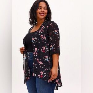 Disney Little Mermaid Chiffon Layering Top - Torrid Size 1/2